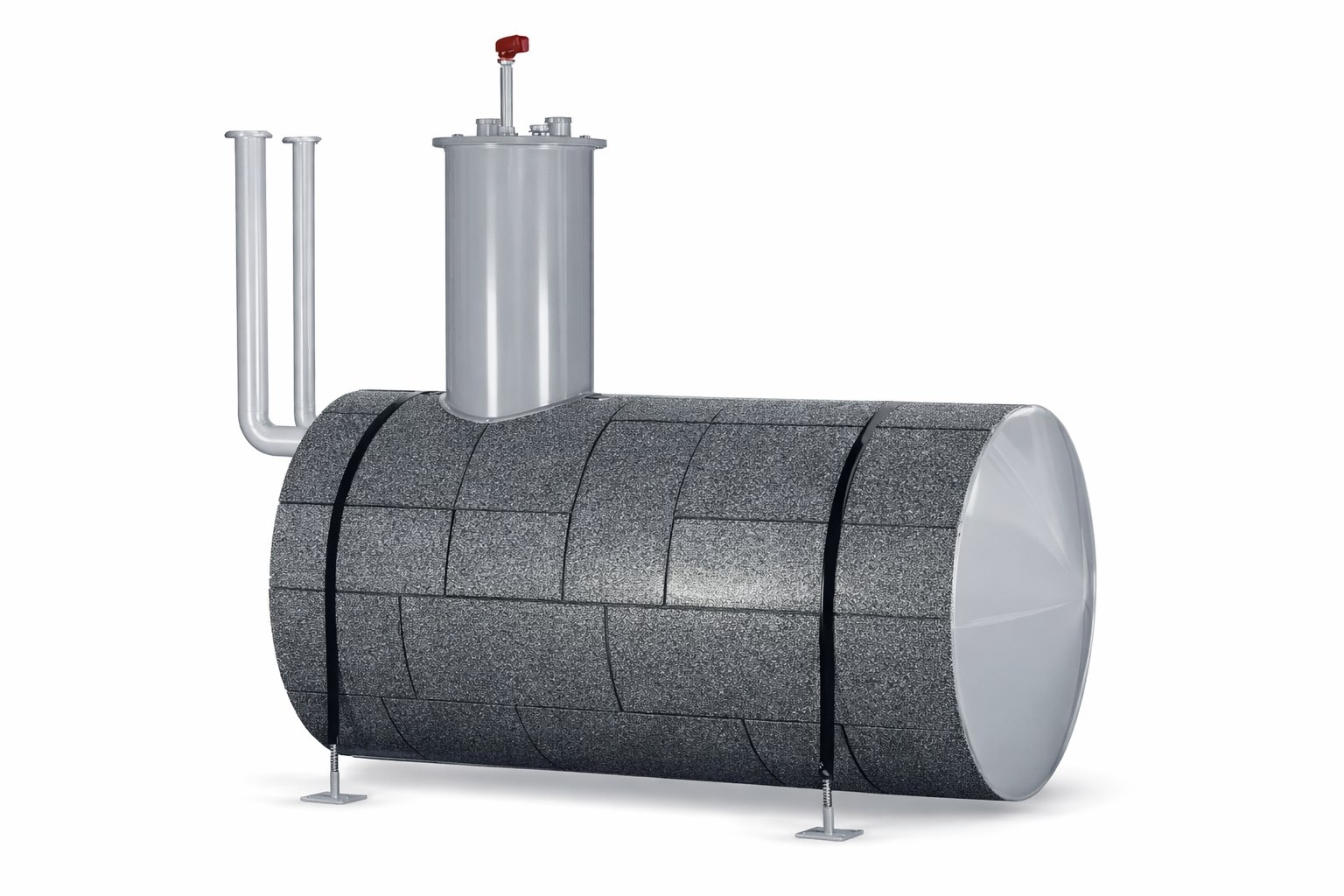 теплоизоляция резервуара РГСД из пеностекла