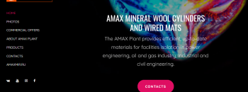 Англоязычный сайт нашей компании — Amaxmir.com
